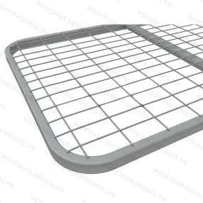 кровать «полукруглая» к6512с спинка d38х32, ложе 1900х800, закруглённое, сетка 100х60, 2 перемычки