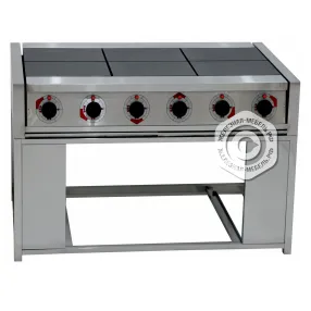 плита электрическая 6-ти конфорочная, 1428х900х860