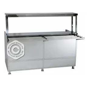 мармит первых блюд 3-х конфорочный, нержавеющая сталь, 1650х700х1350