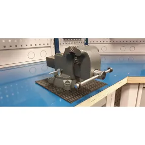 тиски чугунные поворотные с наковальней s 100