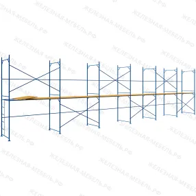 леса рамные строительные лрс-40 4х18 м (1 ярус с настилом)
