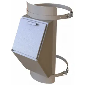 клапан мусоропровода загрузочный кме-400, h=1100, 1.0мм