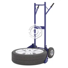 тележка грузовая, двухколесная для шин и колес с захватами тдш 01 656х710х1346 (без колёс)