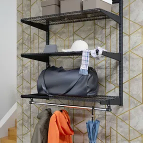 гардеробная система титан-gs-350s комплект №3 (цвет чёрный)