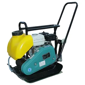 виброплита бензиновая c-100 с двигателем honda и баком для воды, ковриком и колесами