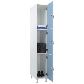 шкаф для раздевалок wl 13-30 голубой/белый