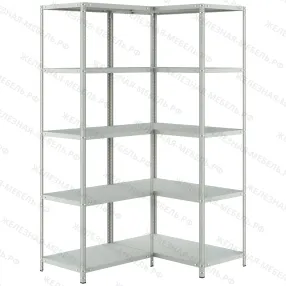 стеллаж угловой ms strong 2000х1200х1000 (5 уровней глубиной 500 мм)