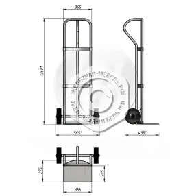 тележка нт 1805 г\п 150 кг (без колёс)