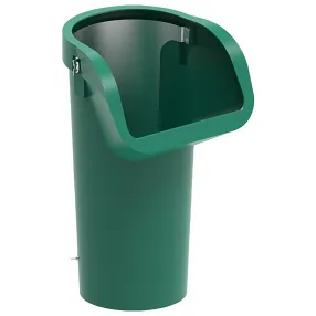 секция мусоросброса приемная (усиленная) зеленая, с цепями