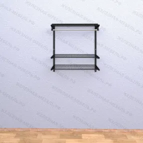 гардеробная система титан-gs-450s комплект №4 (цвет чёрный)