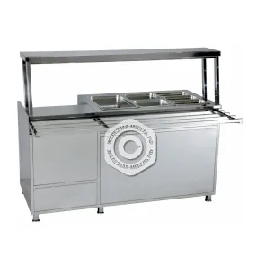 модуль-мармит первых и вторых блюд, нержавеющая сталь, 1650х700х1350