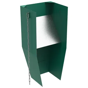 гаситель скорости металлический зеленый, с цепями