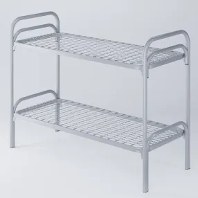 кровать двухъярусная «п-образная 2» к64122к спинка d38х32, ложе 1900х700, закругл., сетка кв. звено